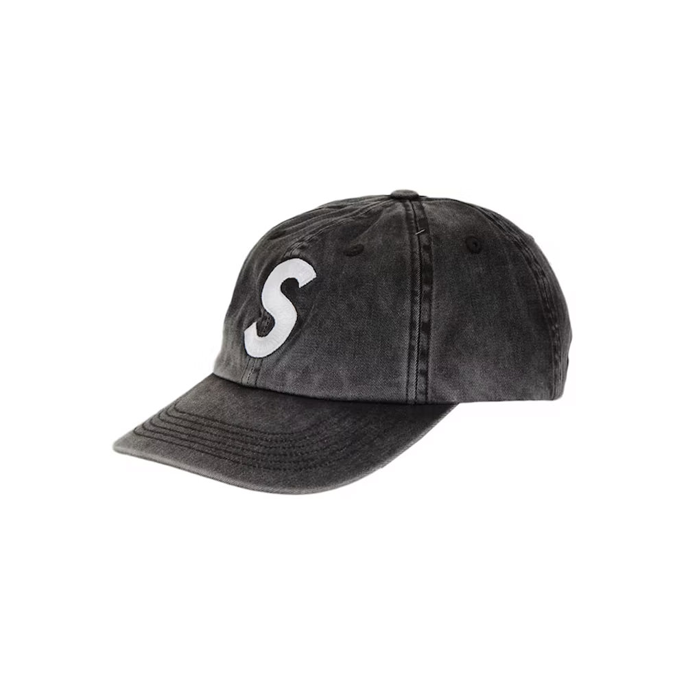 安心発送 Supreme Pigment Canvas S Logo 6-Panel 黒 メンズ ...