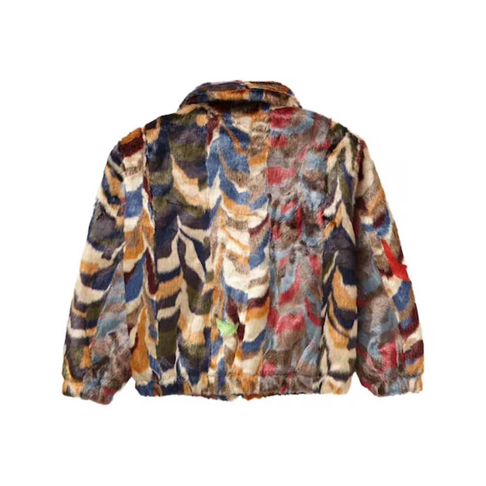 宜しくお願い致しますSupreme Multicolor Faux Fur Bomber