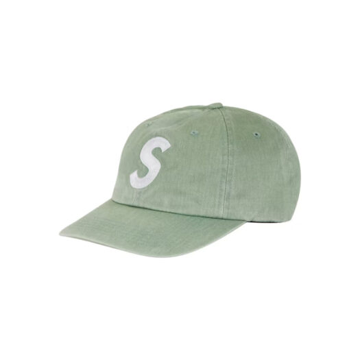 Supreme Pigment Print S Logo 6-Panel 6-Panel (FW22) Light Sage