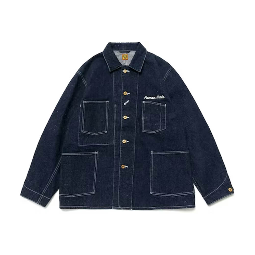 Human Made Denim Coverall Jacket IndigoHuman Made Denim Coverall