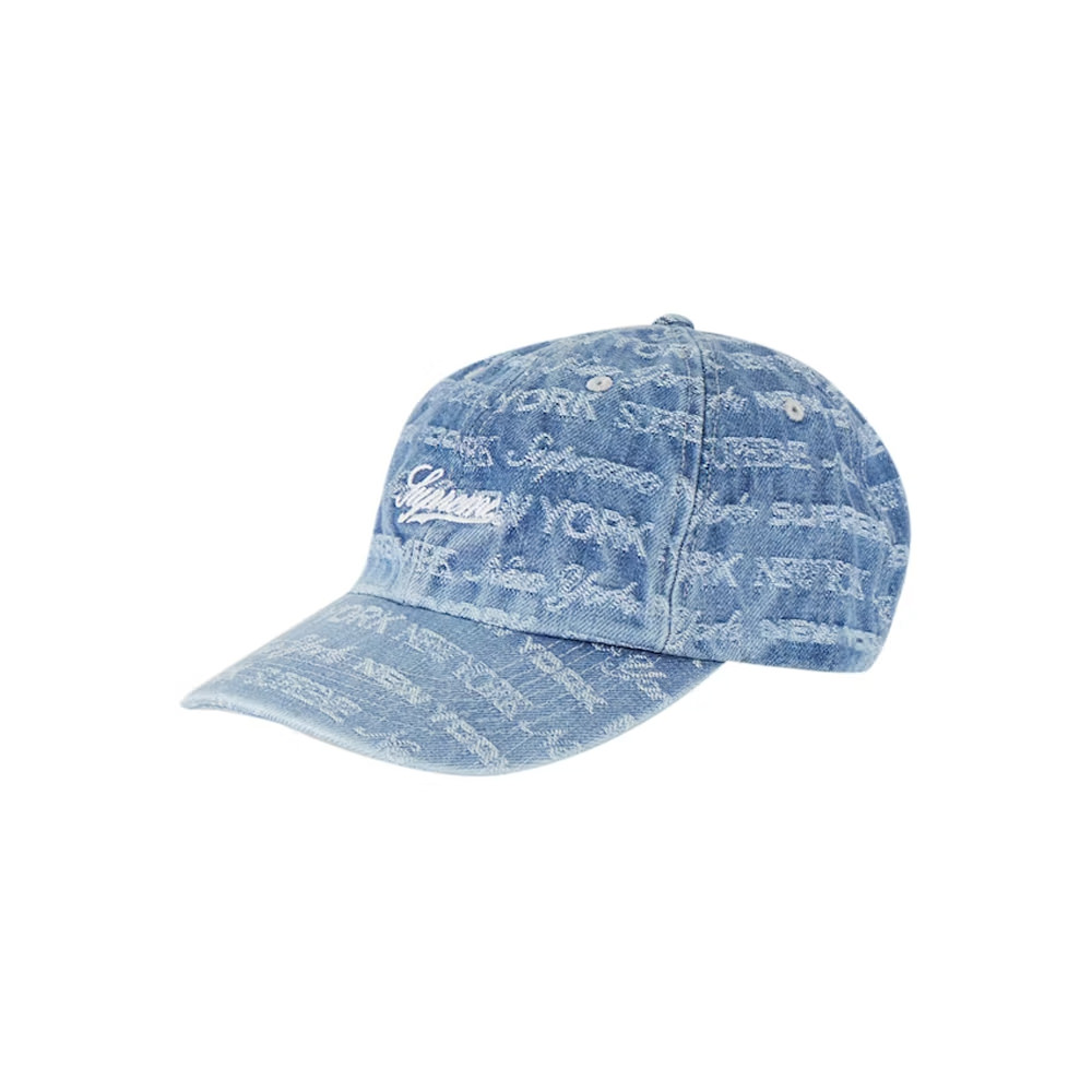 Supreme Multi Type Jacquard Denim 6-Panel Cap - Blue Hats, Accessories -  WSPME65519