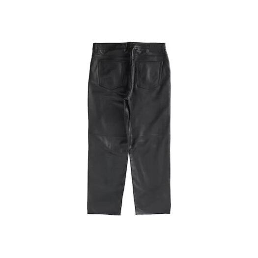 Supreme Leather 5-Pocket Jean (FW22) Black