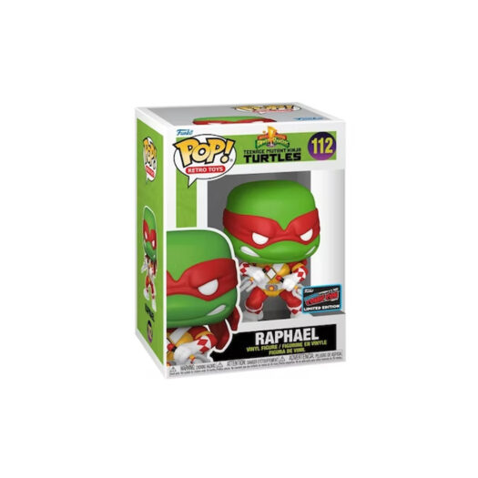 Funko Pop! Retro Toys Teenage Mutant Ninja Turtles x Power Rangers Raphael 2022 NYCC Exclusive Figure #112