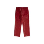 Supreme Leather 5-Pocket Jean (FW22) Red