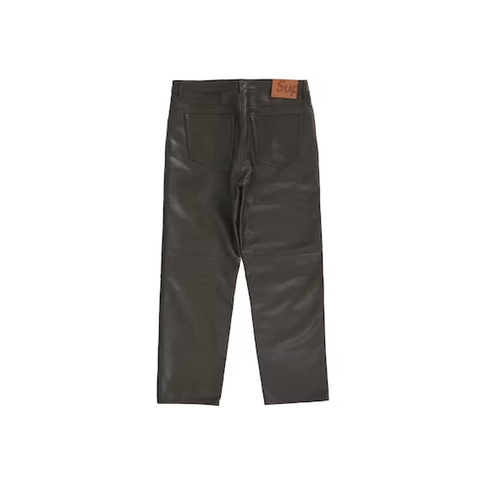 Supreme Leather 5-Pocket Jean (FW22) BrownSupreme Leather 5