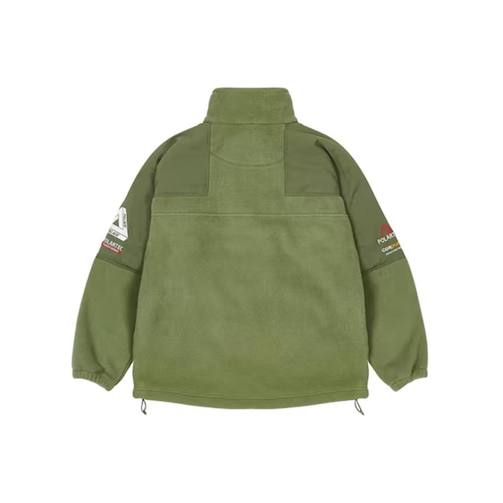 Palace Polartec Double Zip Funnel Olive