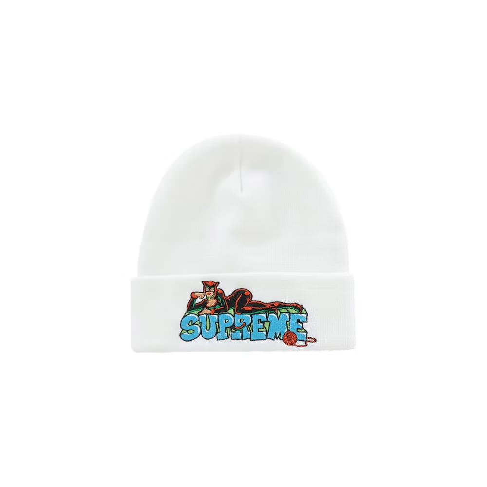 Supreme Catwoman Beanie WhiteSupreme Catwoman Beanie White - OFour