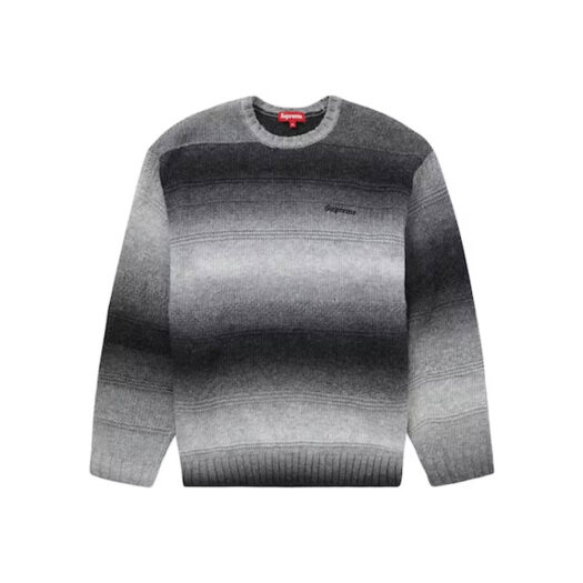 Supreme Gradient Stripe Sweater Black