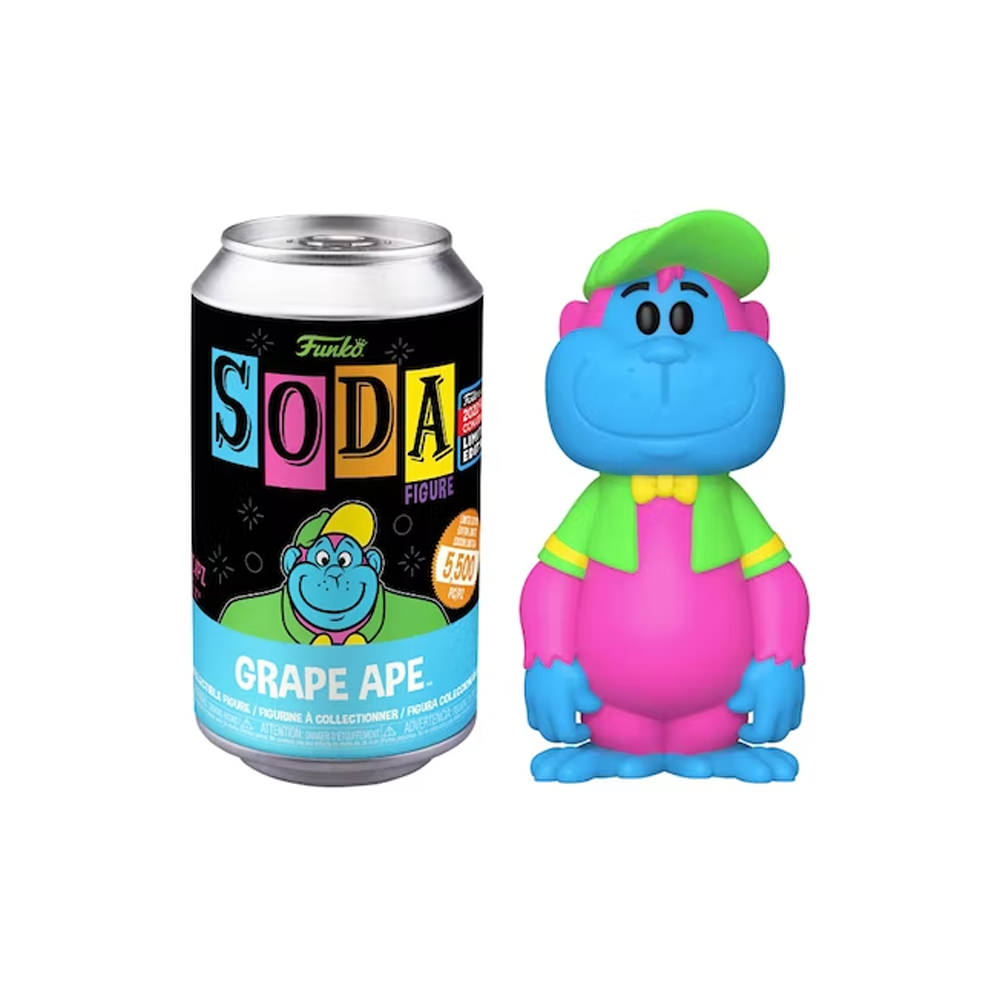 Funko Soda Black Light Grape Ape 2022 Fall Convention Exclusive Open