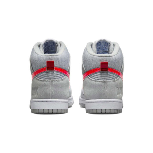 Nike Dunk High Light Smoke Grey Gym Red