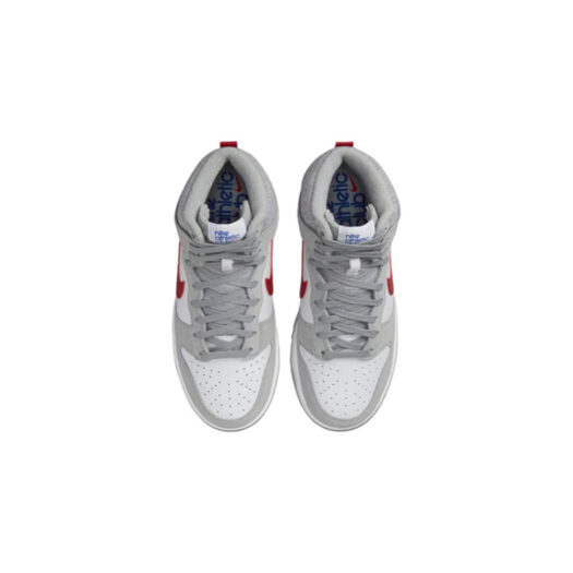 Nike Dunk High Light Smoke Grey Gym Red