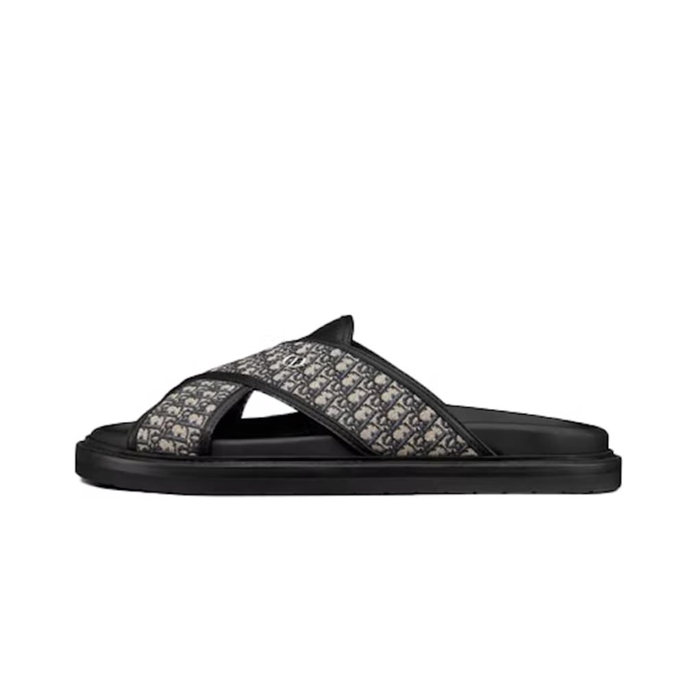 Dior Aqua Dior Oblique Jacquard Sandals in Black for Men  Lyst