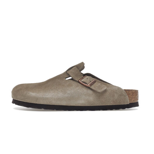 Birkenstock Boston Soft Footbed Suede Taupe