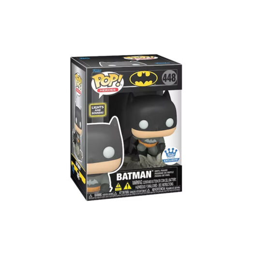 Funko Pop! Heroes Batman (With Lights and Sounds) Funko Shop Exclusive Figure #448