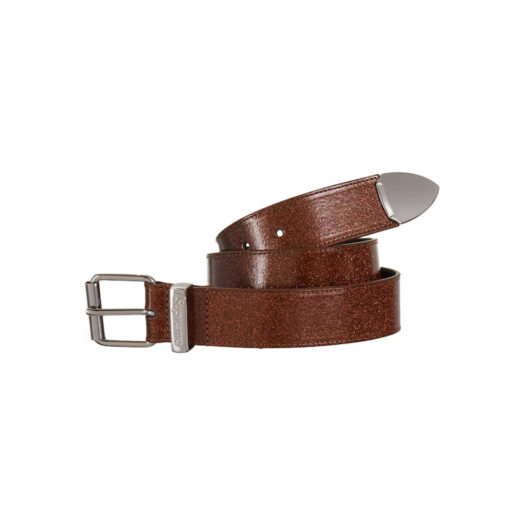 Supreme Glitter Vinyl Ranger Belt Brown