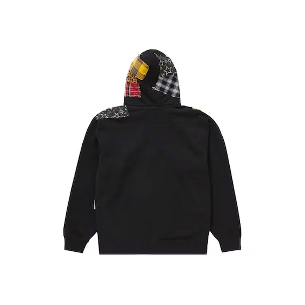 Supreme Patchwork Zip Up Hooded | chidori.co