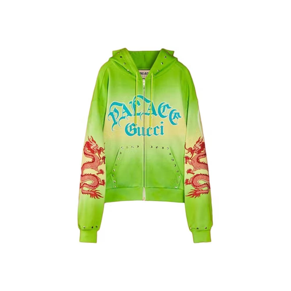 Palace x Gucci Studded and Embroidered Tie-Dye Sweatshirt