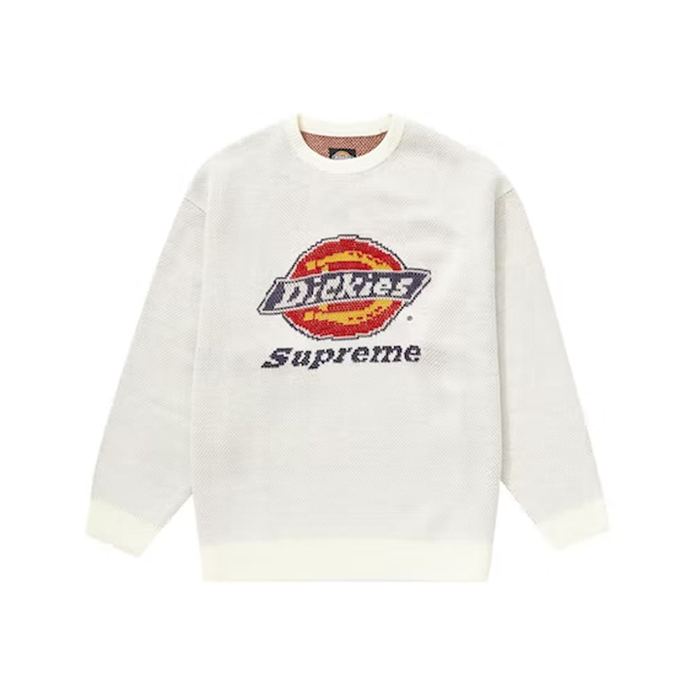 Supreme Dickies Sweater White