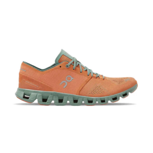 On Running Cloud X Orange Sea Green