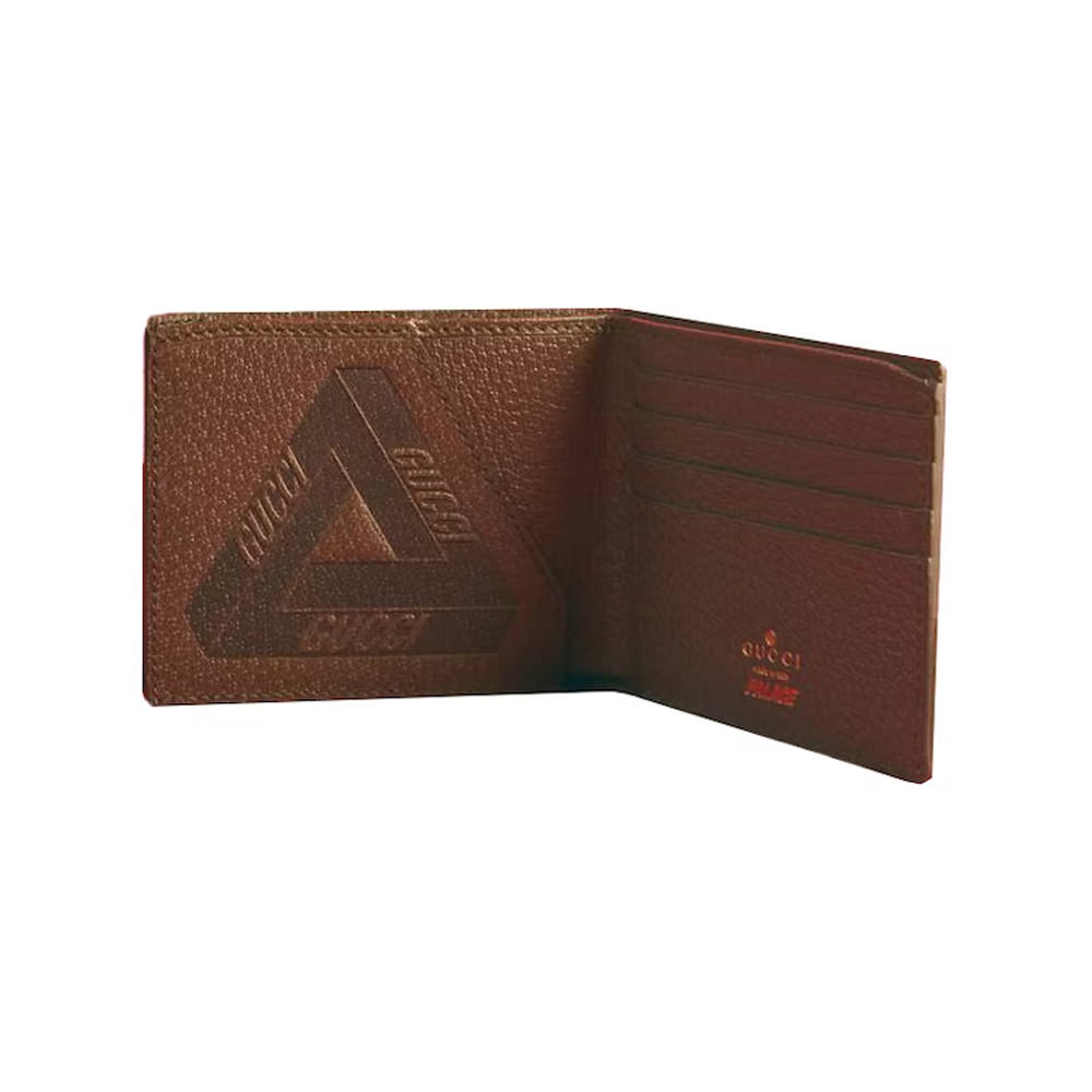 Palace x Gucci GG-P Bi-Fold Wallet Beige in GG Supreme Canvas - US