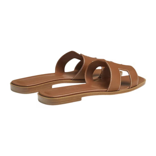 Hermes Oran Sandal Gold Box Calfskin Leather