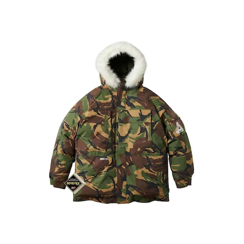 Palace Gore Tex Down Parka Woodland DPM Camo