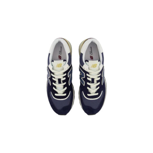 New Balance 574 Navy White Beige