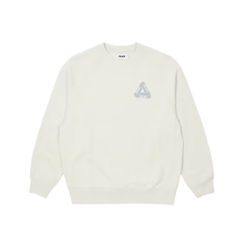 Palace Tri-Ferg Slub Crew WhitePalace Tri-Ferg Slub Crew White - OFour