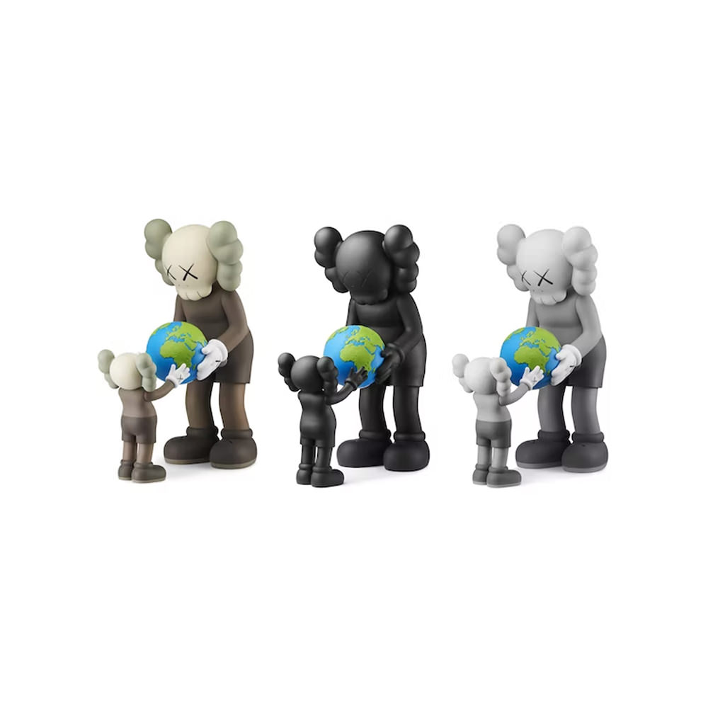 KAWS THE PROMISE Vinyl Figure Set Brown/Black/GreyKAWS THE PROMISE