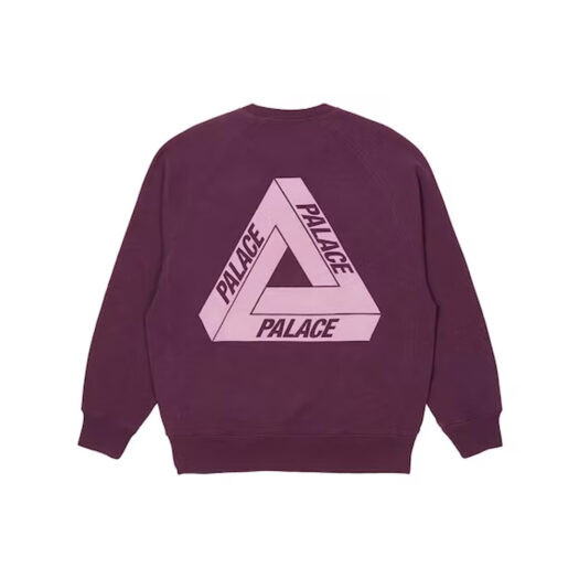 Palace Tri-Ferg Slub Crew Purple