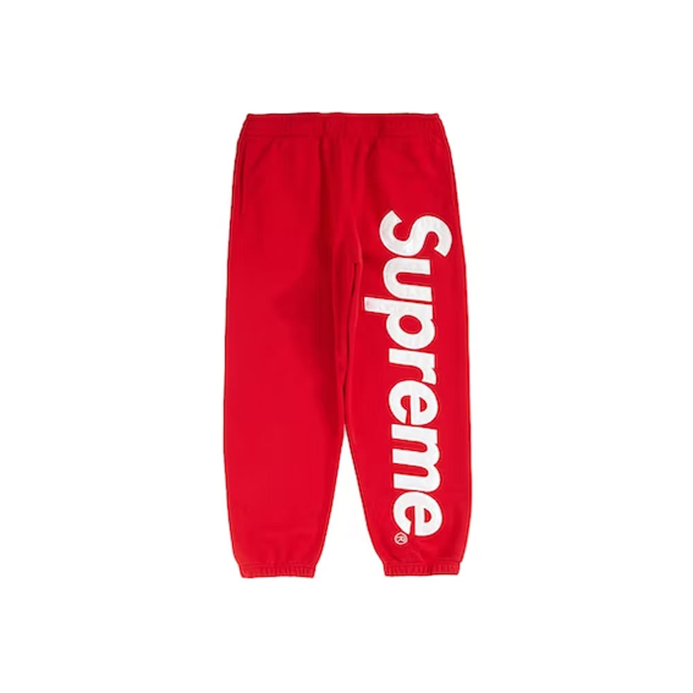 スウェットシュプリーム　Satin Applique Sweatpant Navy