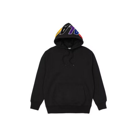 Palace Spell Out Chenille Hood Black