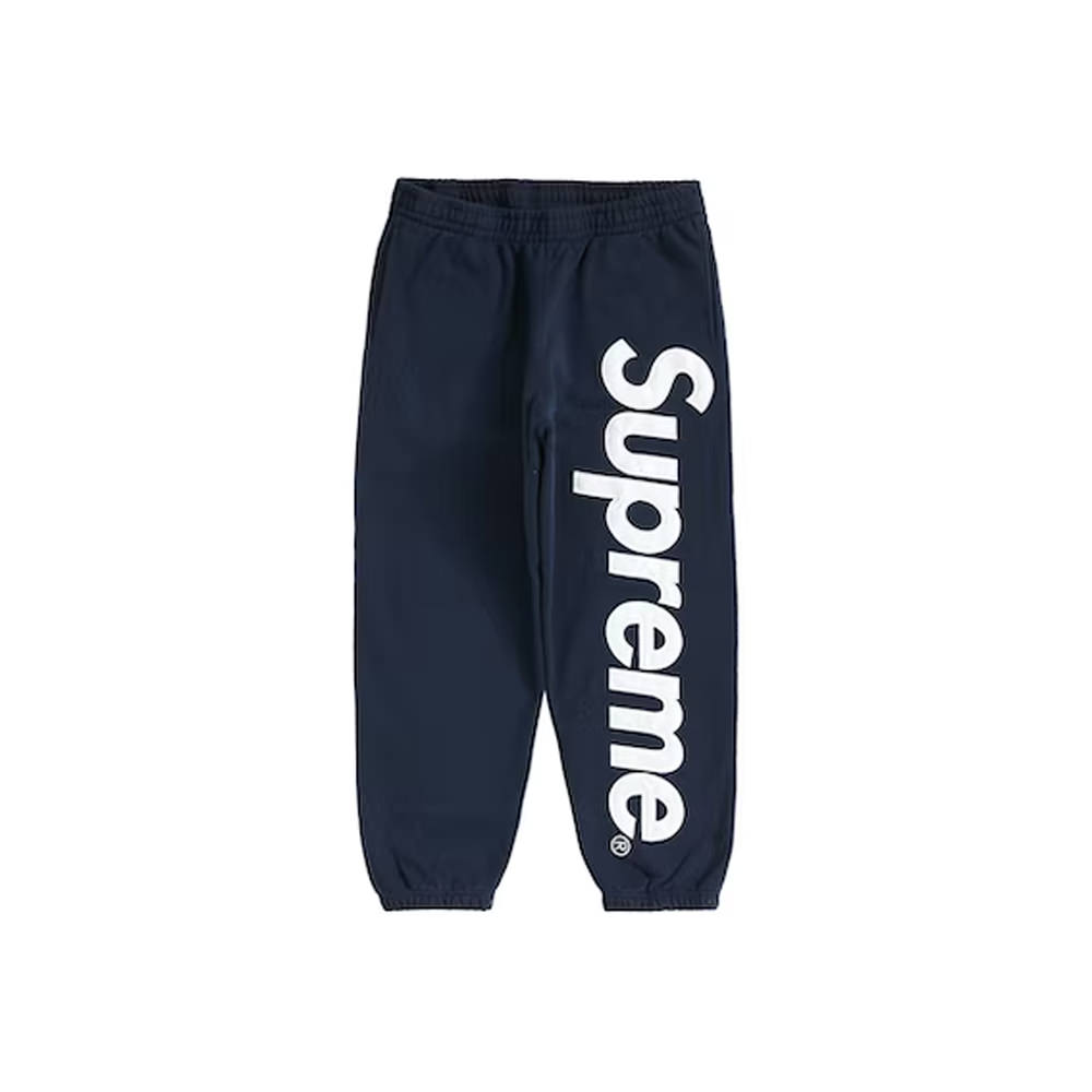 Supreme Satin Appliqué Sweatpant NavySupreme Satin Appliqué