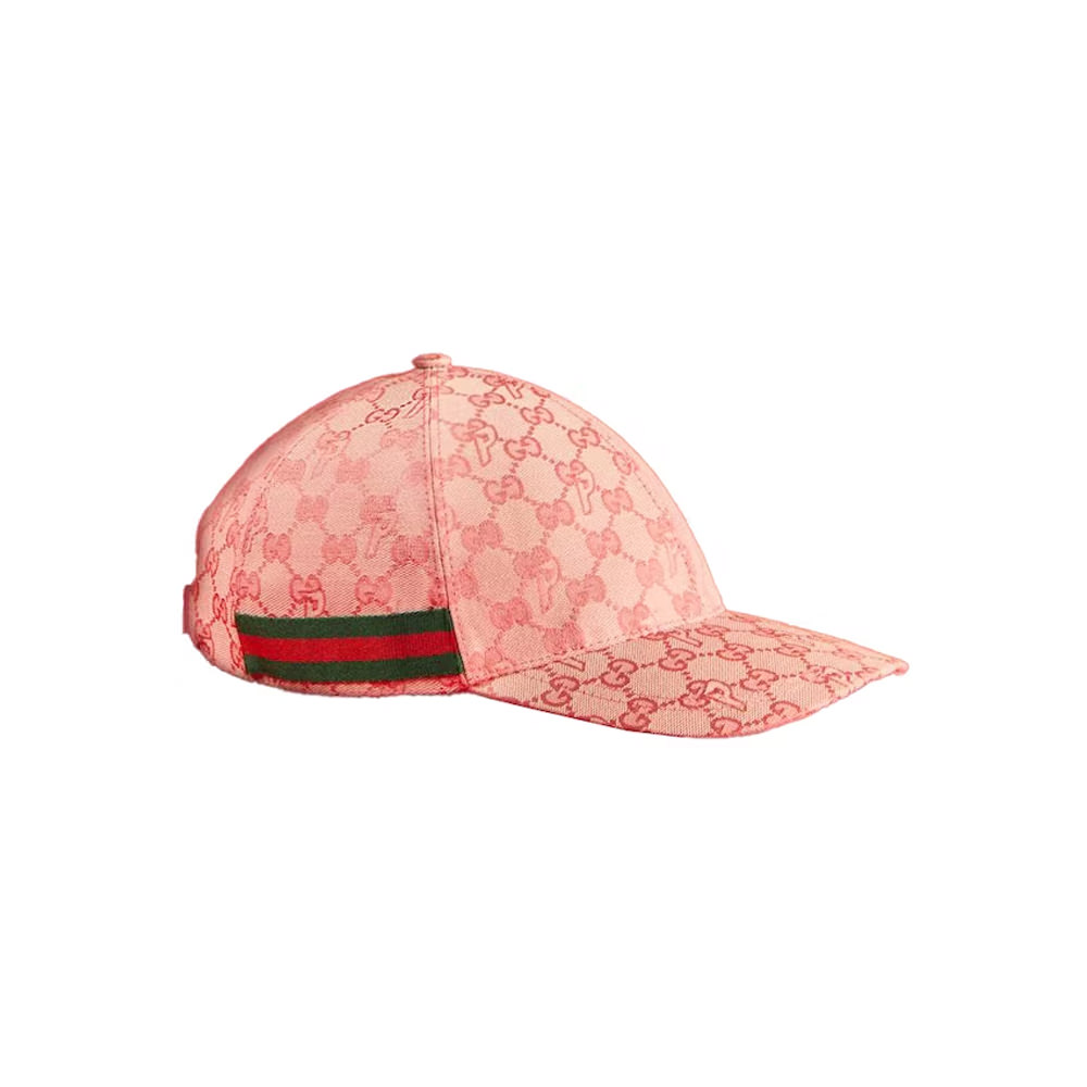 Palace x Gucci GG-P Canvas Baseball Hat Pale PinkPalace x Gucci GG-P ...