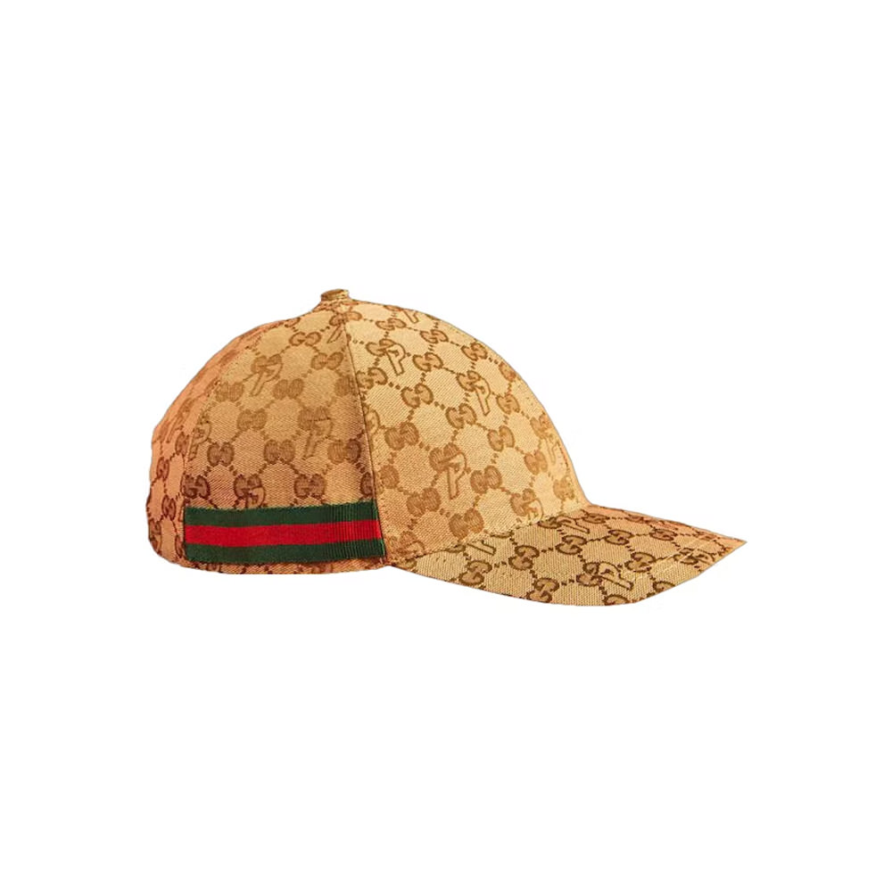 Palace x Gucci GG-P Canvas Baseball Hat BeigePalace x Gucci GG-P
