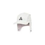 Palace Grid Fleece Reversible Earflap Hat White