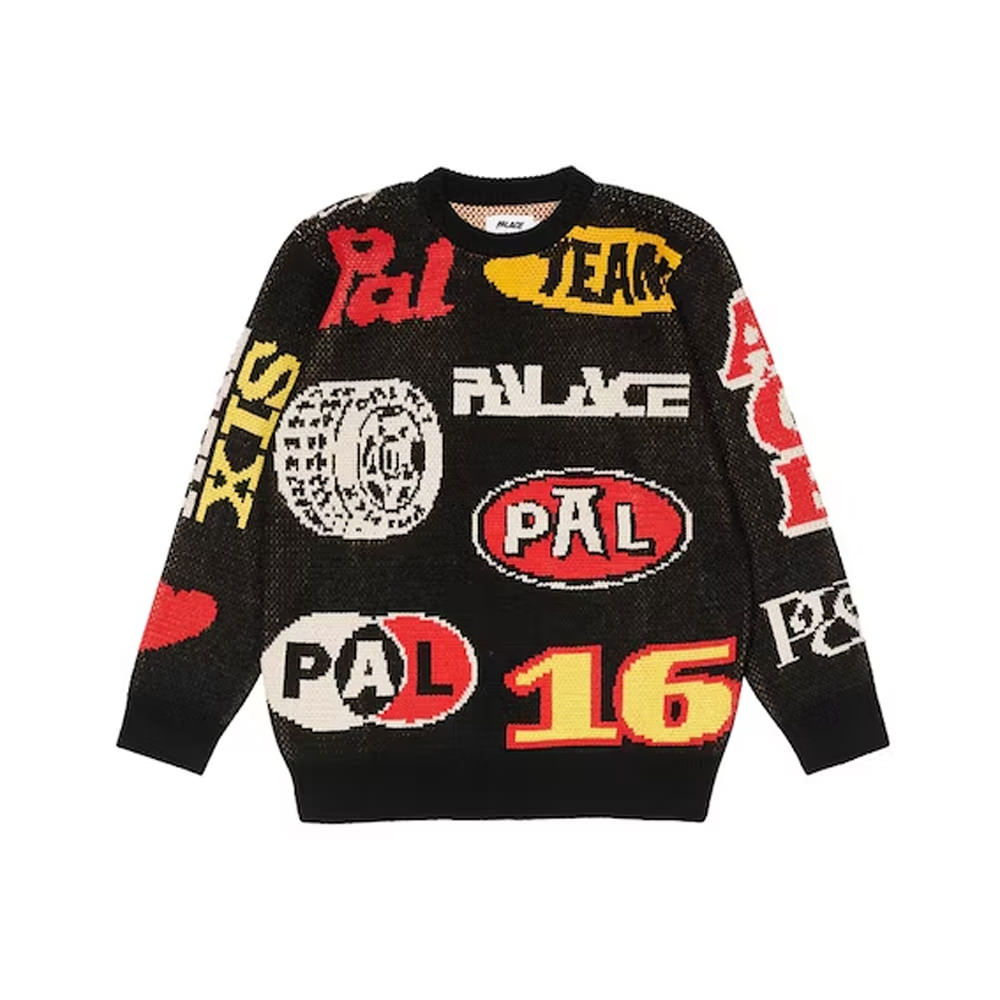 Palace Gassed Knit BlackPalace Gassed Knit Black - OFour