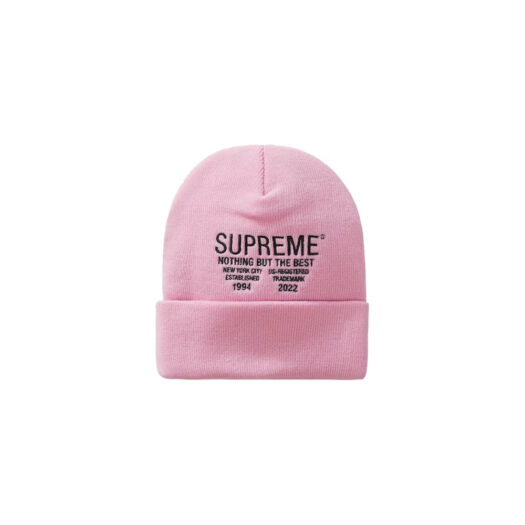 Supreme Nothing But Beanie Pink