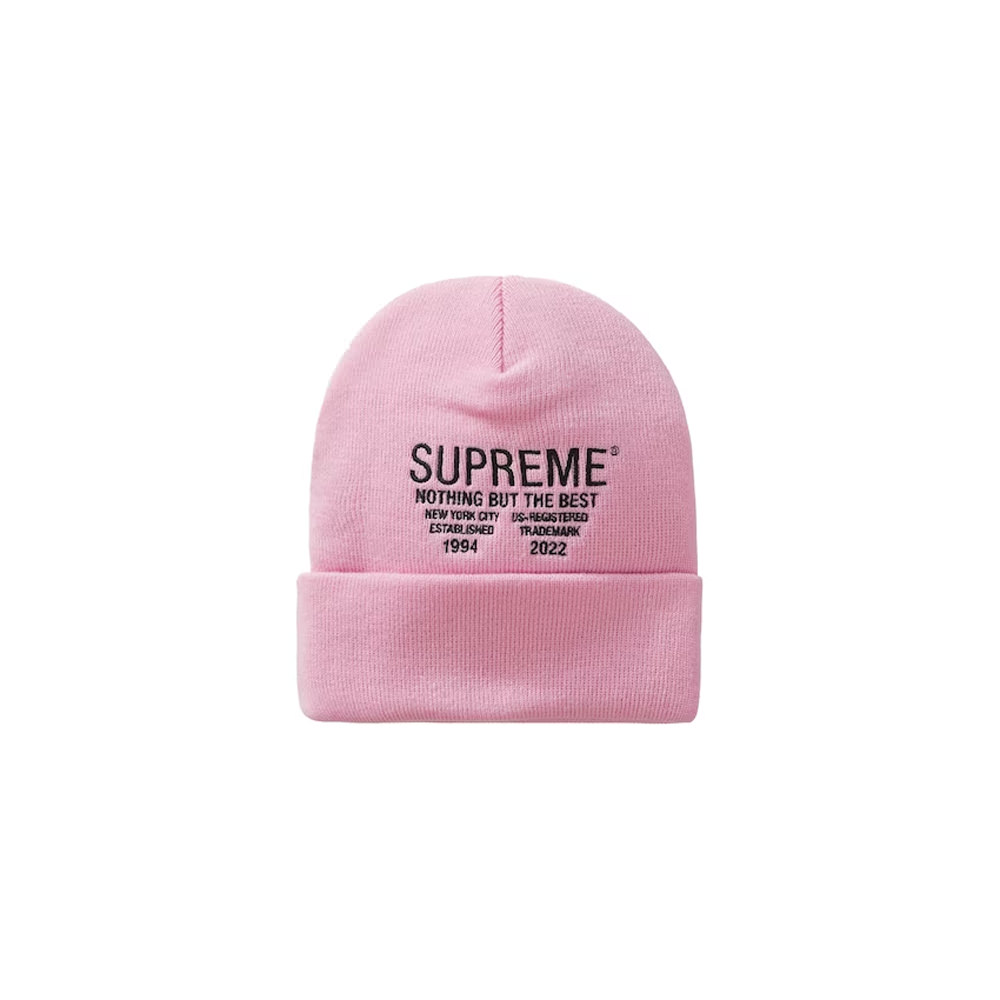 ピンク Supreme 2019 19FW Big Logo Beanie - ニット帽/ビーニー