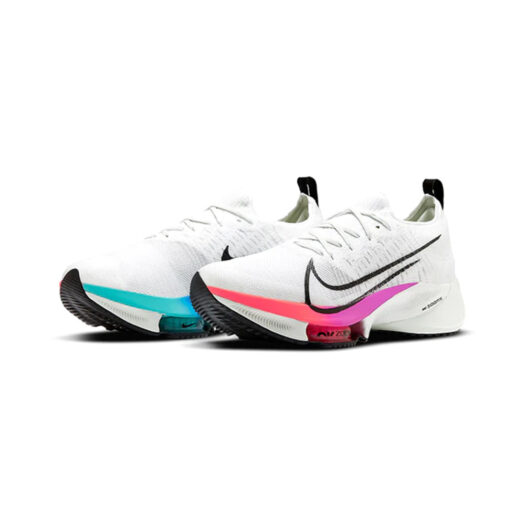 Nike Air Zoom Tempo Next% Flyknit White Hyper Violet Flash Crimson