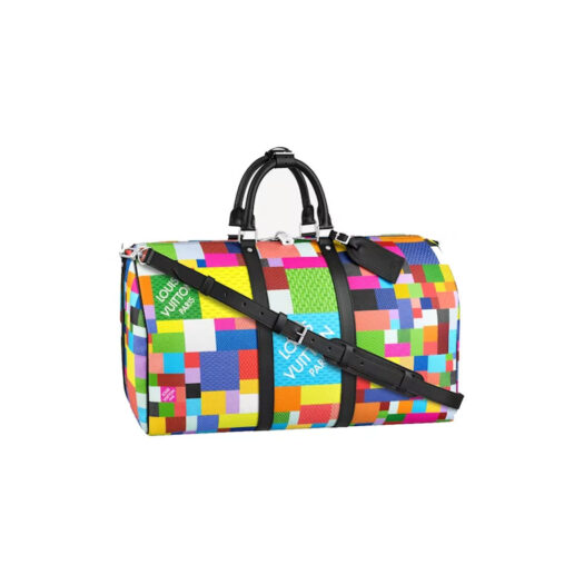Louis Vuitton Keepall Bandouliere 50 Damier Graphite 3D Multicolor