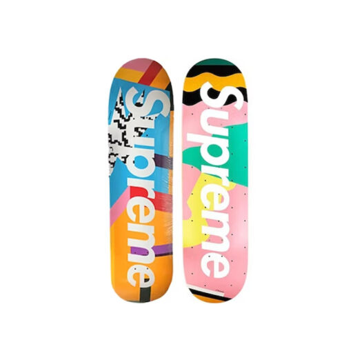 Supreme Medini Skateboard Deck Blue/Pink Set