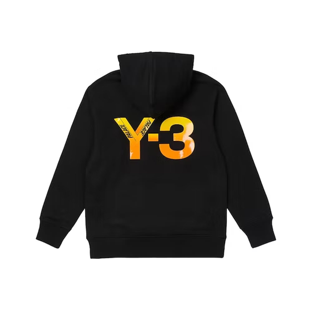 Palace Y-3 Logo Hoodie Black