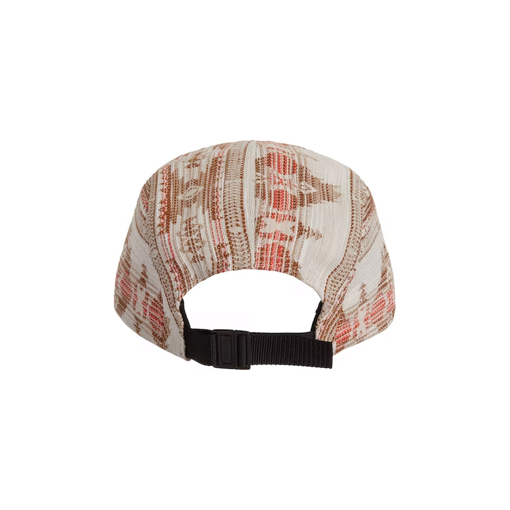 Supreme Woven Pattern Camp Cap Tan