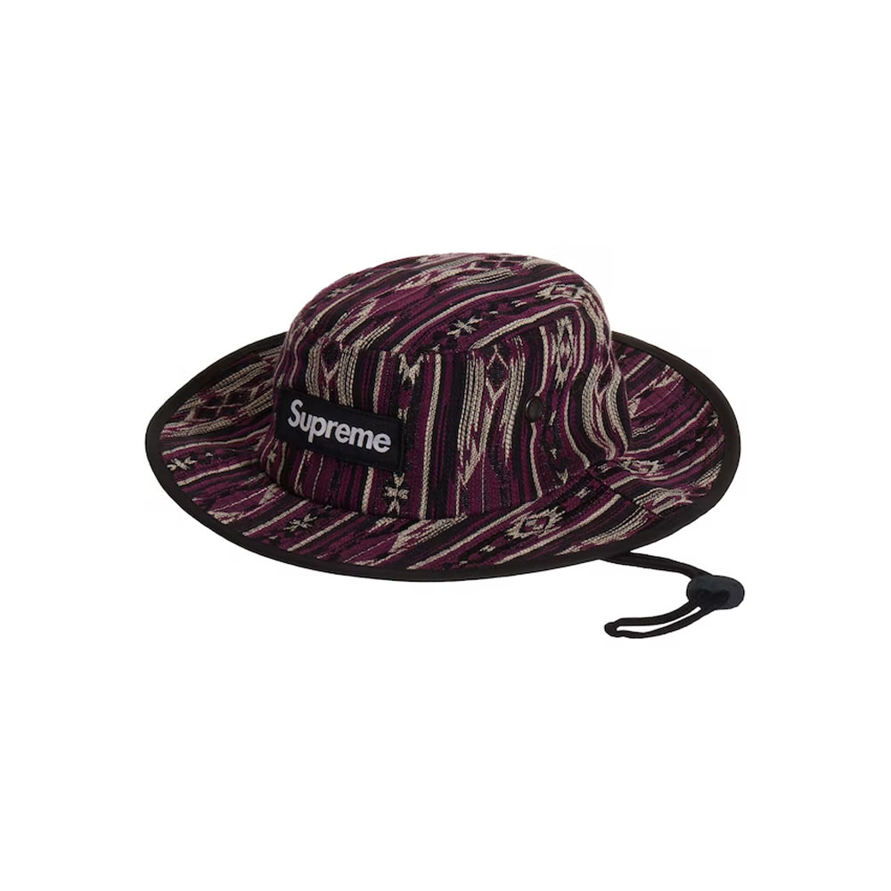 Supreme Woven Pattern Boonie PurpleSupreme Woven Pattern Boonie