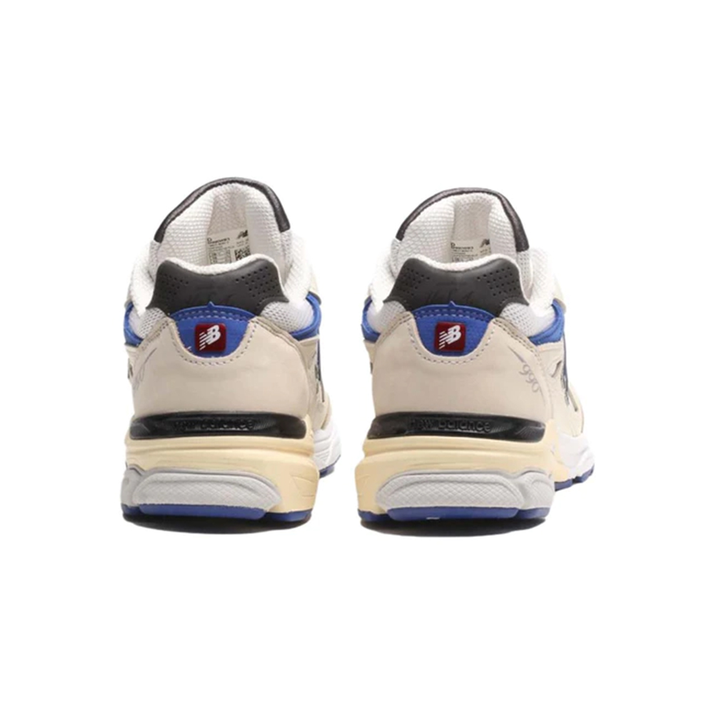 New balance 990v3 hot sale white and blue