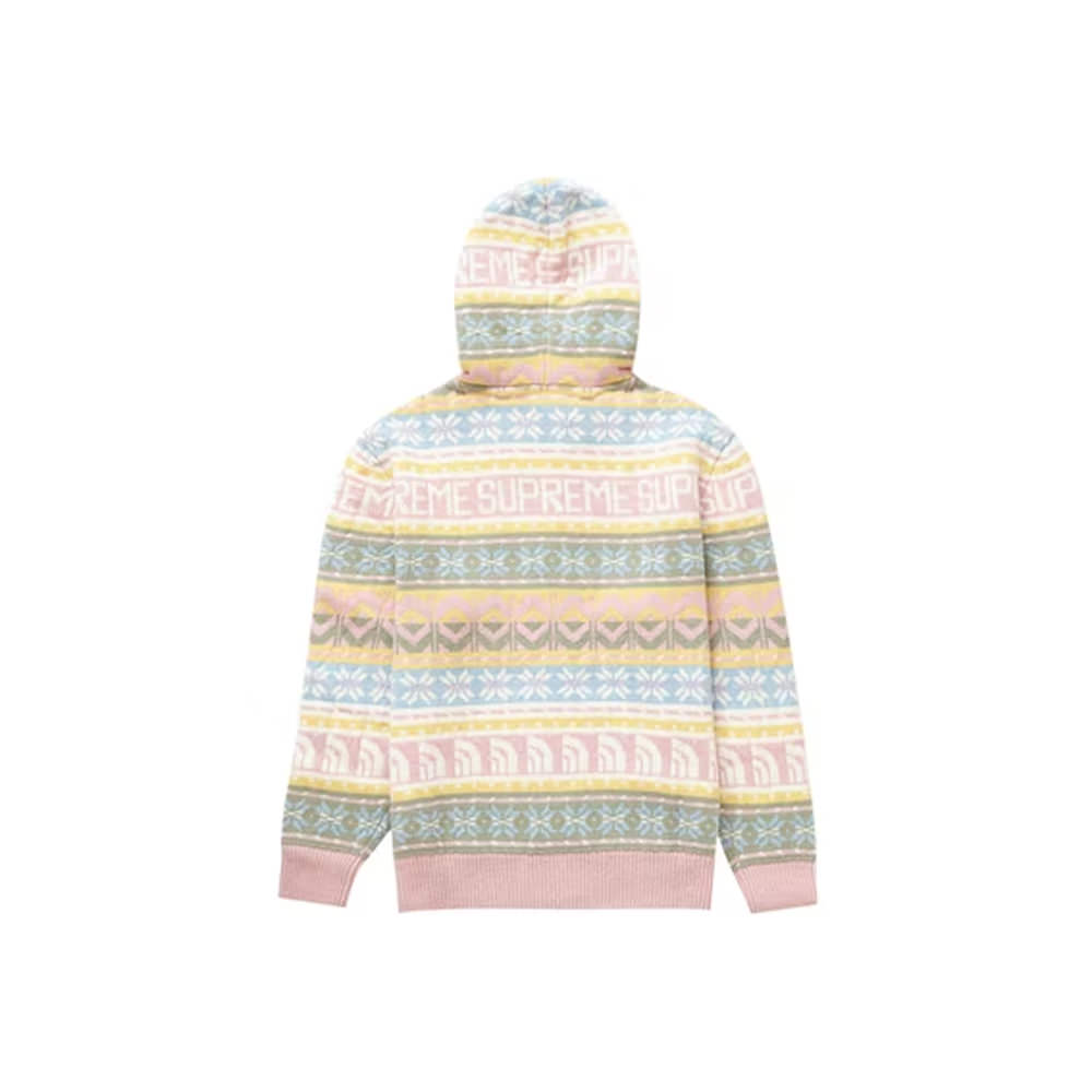 Supreme The North Face Zip Up Hooded Sweater Pink