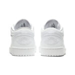 Jordan 1 Low Triple White Tumbled Leather