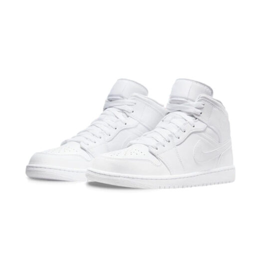 Jordan 1 Mid Triple White (2022)