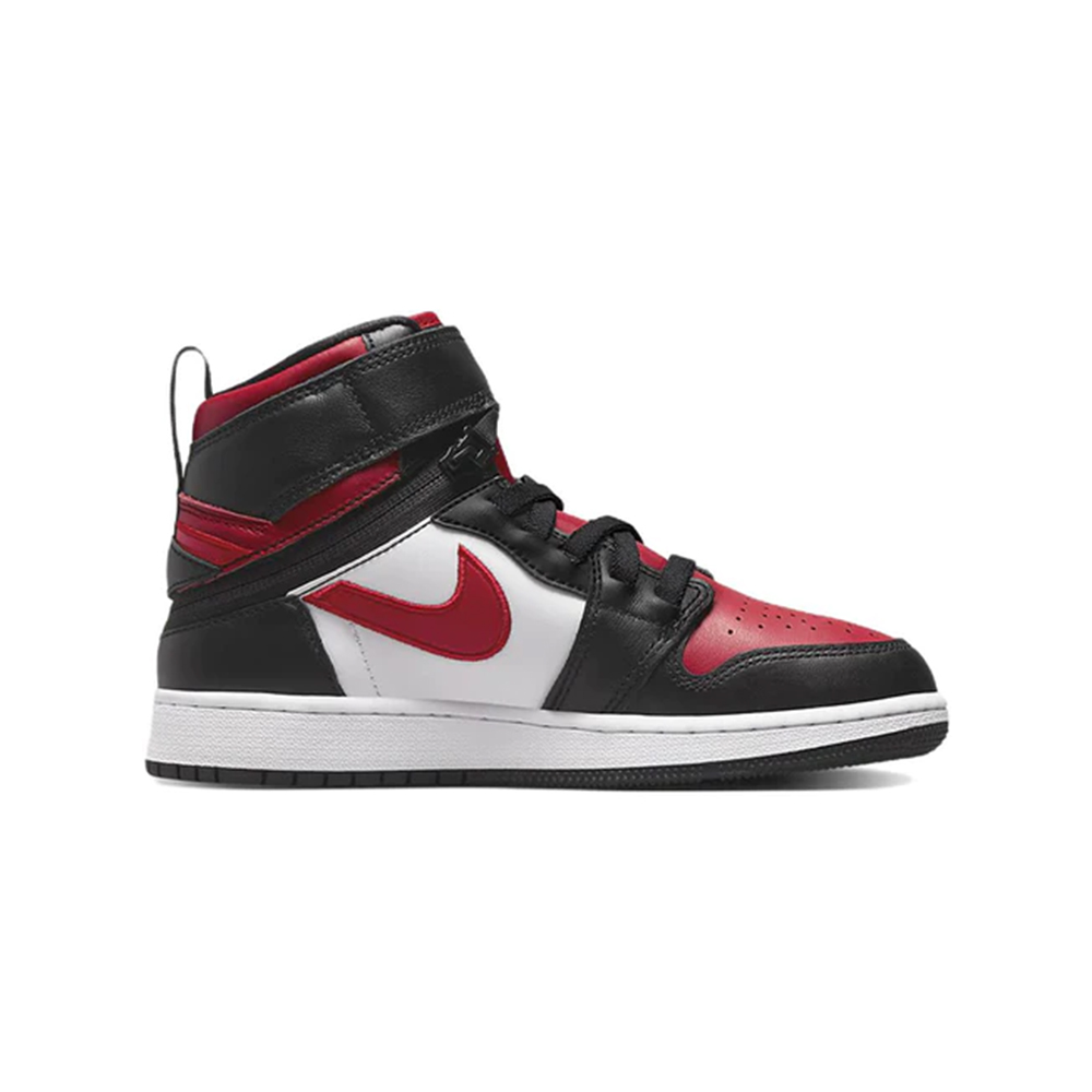 Jordan 1 High FlyEase Black White Fire Red (GS)